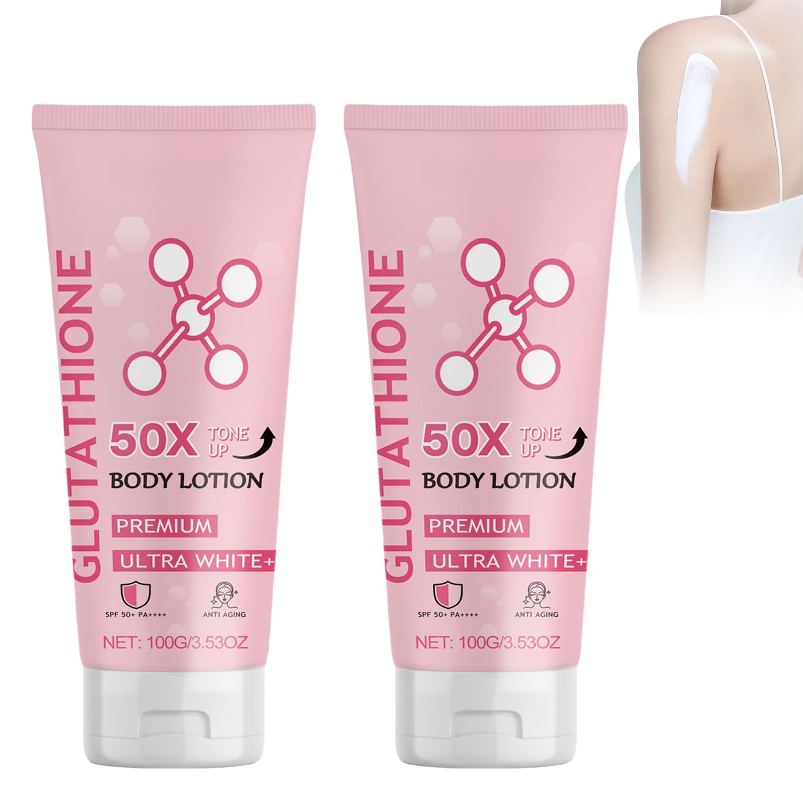 Glutathione 50x Tone Up Body Lotion, Glutathione Body Lotion, Glutathione Lotion, Glutathione cream (2PCS)