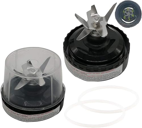 joystar 2 cuchillas de repuesto para licuadora Ninja Mega de sistema de cocina de 1500 W con BL770A 30/BL770 30/BL773CO 30/BL771 30/BL772 30 y 1200W