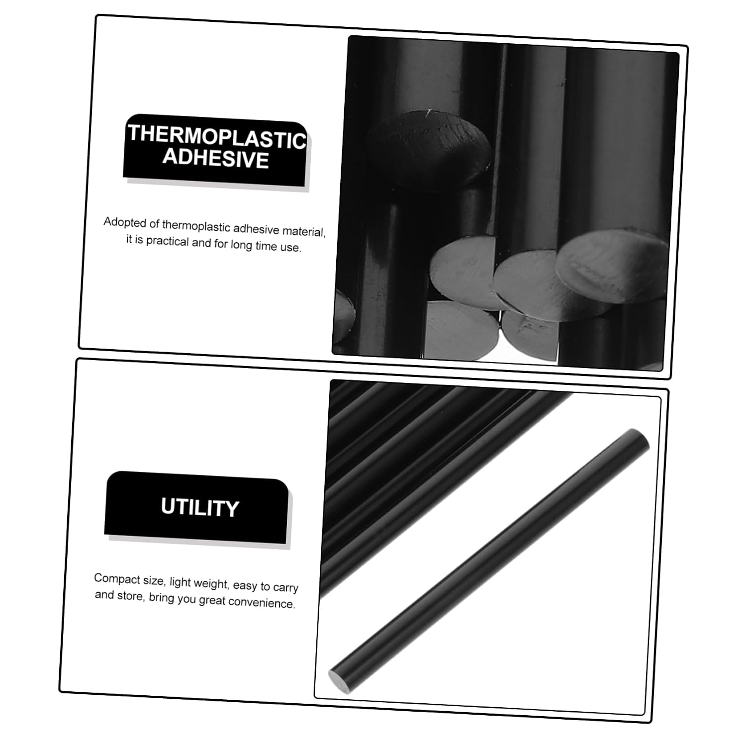 Gadpiparty 50Pcs Hot Glue Sticks for Crafts High Adhesion DIY Supplies Hot Melt Glue Sticks for Home Decoration and Art Projects