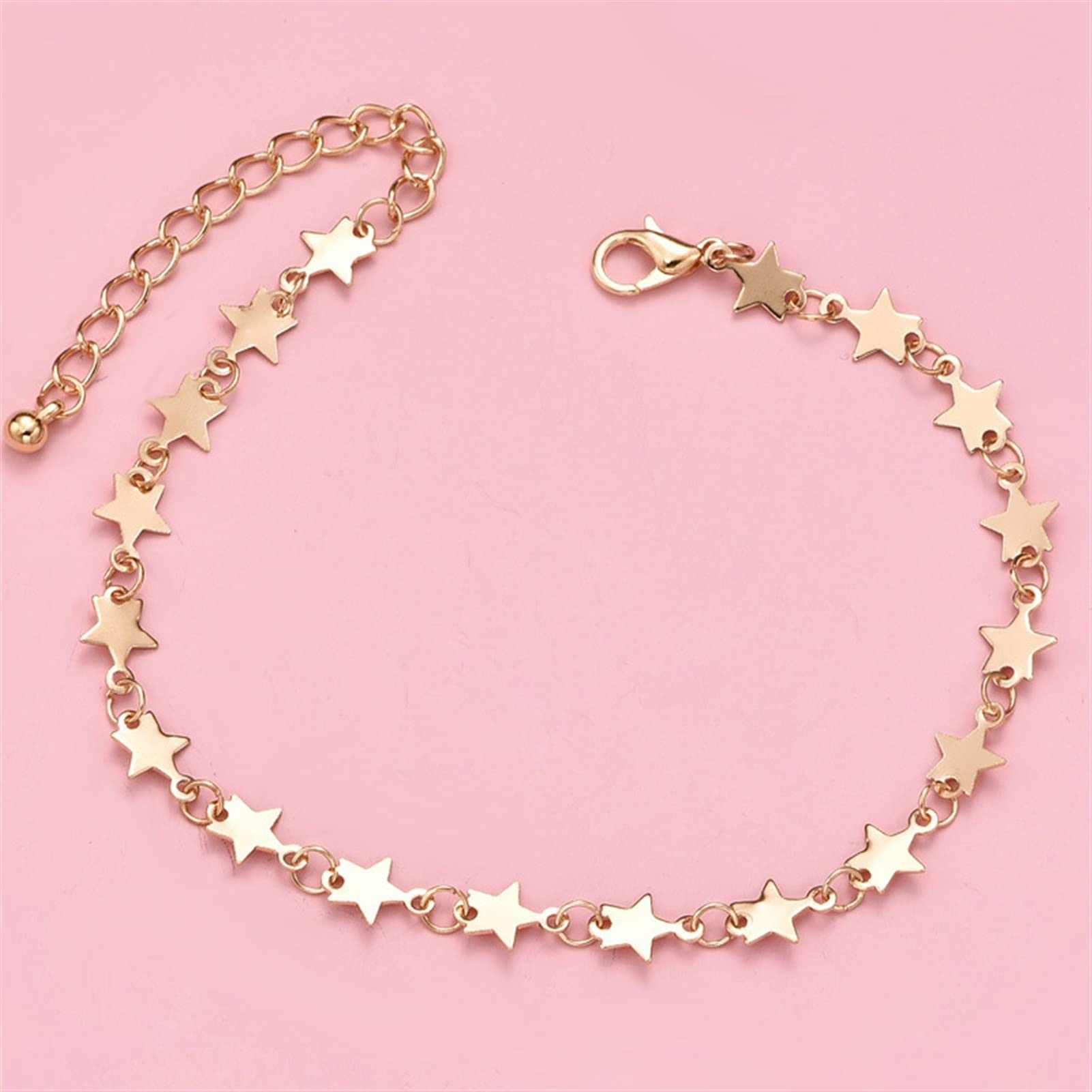 Fußkettchen, 2 Stück/Set, modische Perlen, Stern-Pailletten, Quasten-Fußkettchen für Frauen, Goldfarbene Fußkette, Schmuck, Knöchelketten, Geschenke, Damen-Fußkettchen