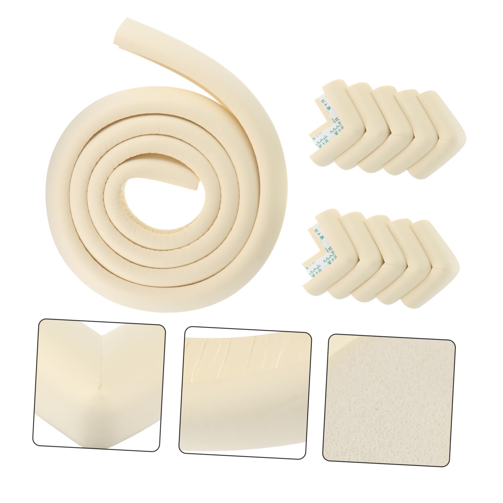 SUPVOX 2 Ensembles Protection de Coins Bordures pour Garçon Fille de Bandes Antichocs Nbr Améliorée pour Mobilier Table Protection Douce Facile à Installer