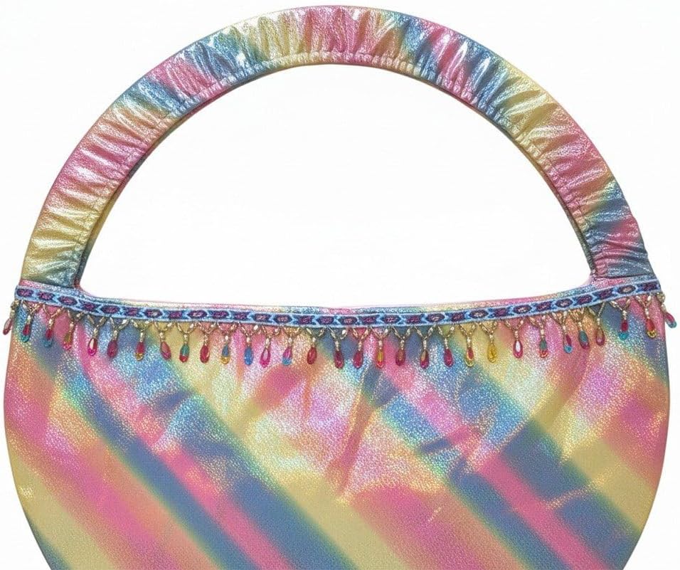 Exercise Hoop Bag Organizer Rainbow Fitness Hoop Storage Bag Gymnastics Hoop Bag for Party Games Show Training