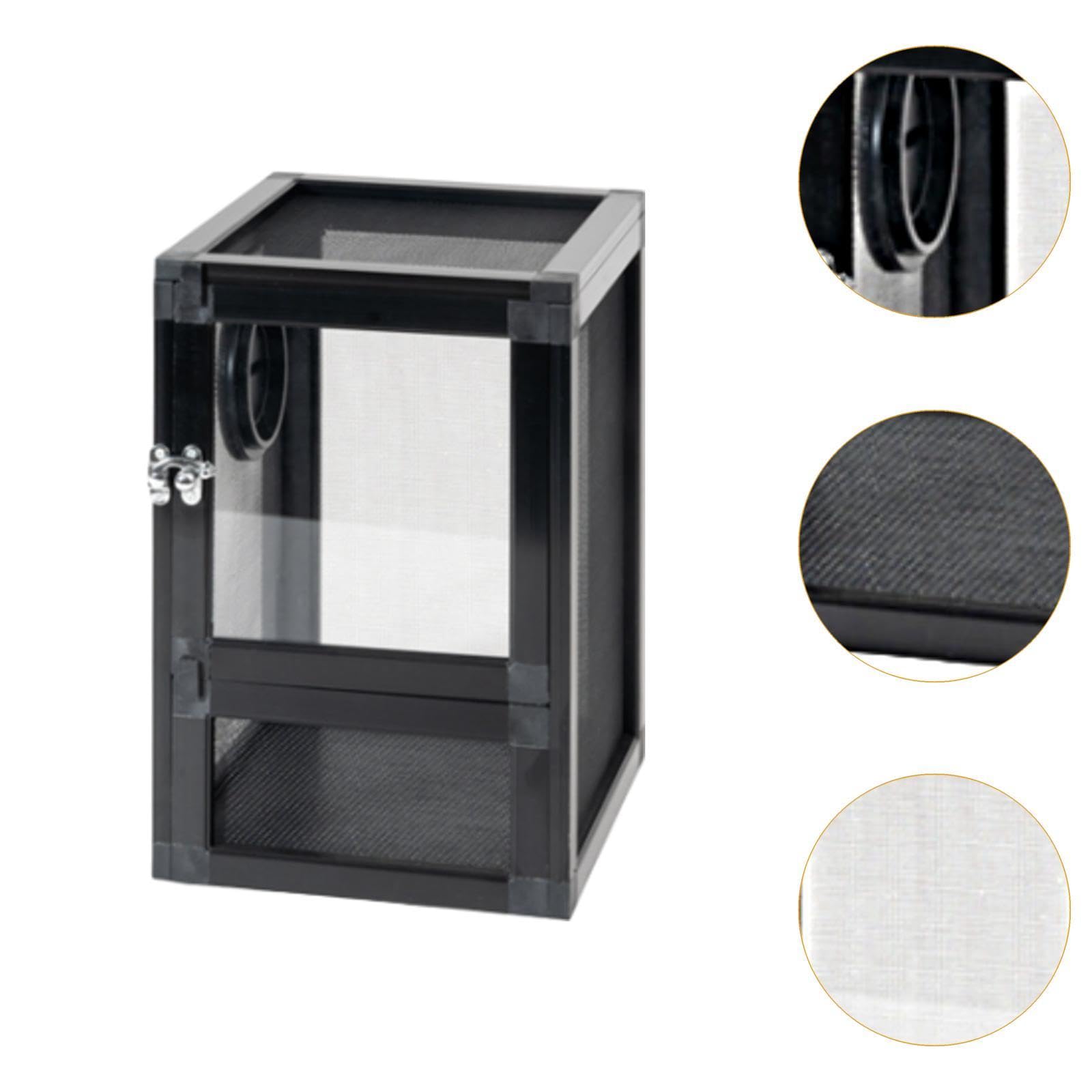 Reptiles Habitat Tortuga Caja de Cría Caja de Cría Serpiente Mascota Gecko Portátil con