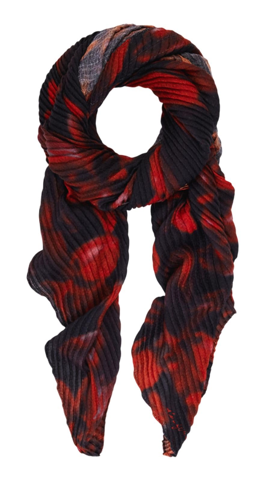 Desigual Tuch Red Revolution Rectangle Foulard Black schwarz