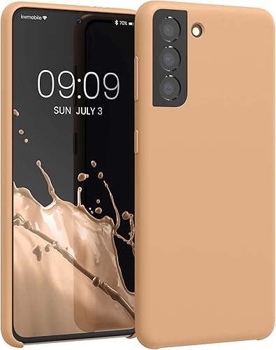 Miniatura 310 de kwmobile Funda Compatible con Samsung Galaxy S22 - Funda de teléfono de silicona TPU con acabado suave - Rojo Ruibarbo Piedra antigua,Azul