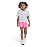 adidas Baby Girls' 2-Piece T-Shirt & Flouncy Skort Set