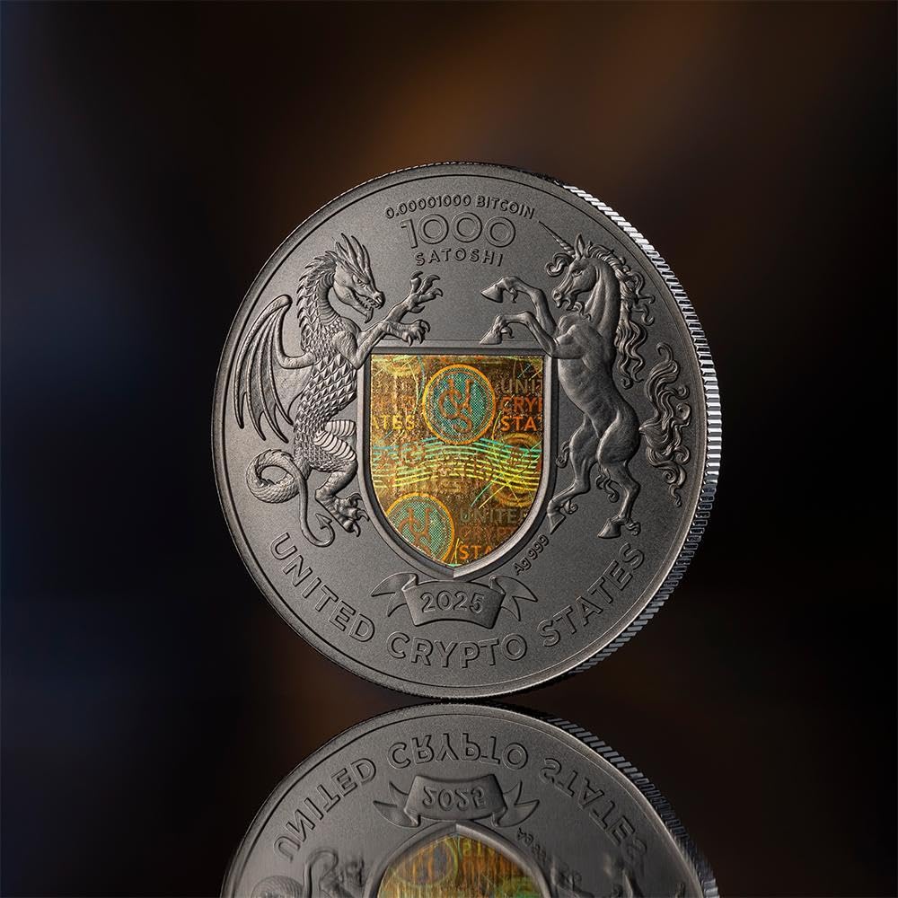 The Wings Of Freedom 1 Oz Moneda Plata 1000 Satoshi United Crypto States  2025 : Amazon.com.mx: Juguetes y Juegos