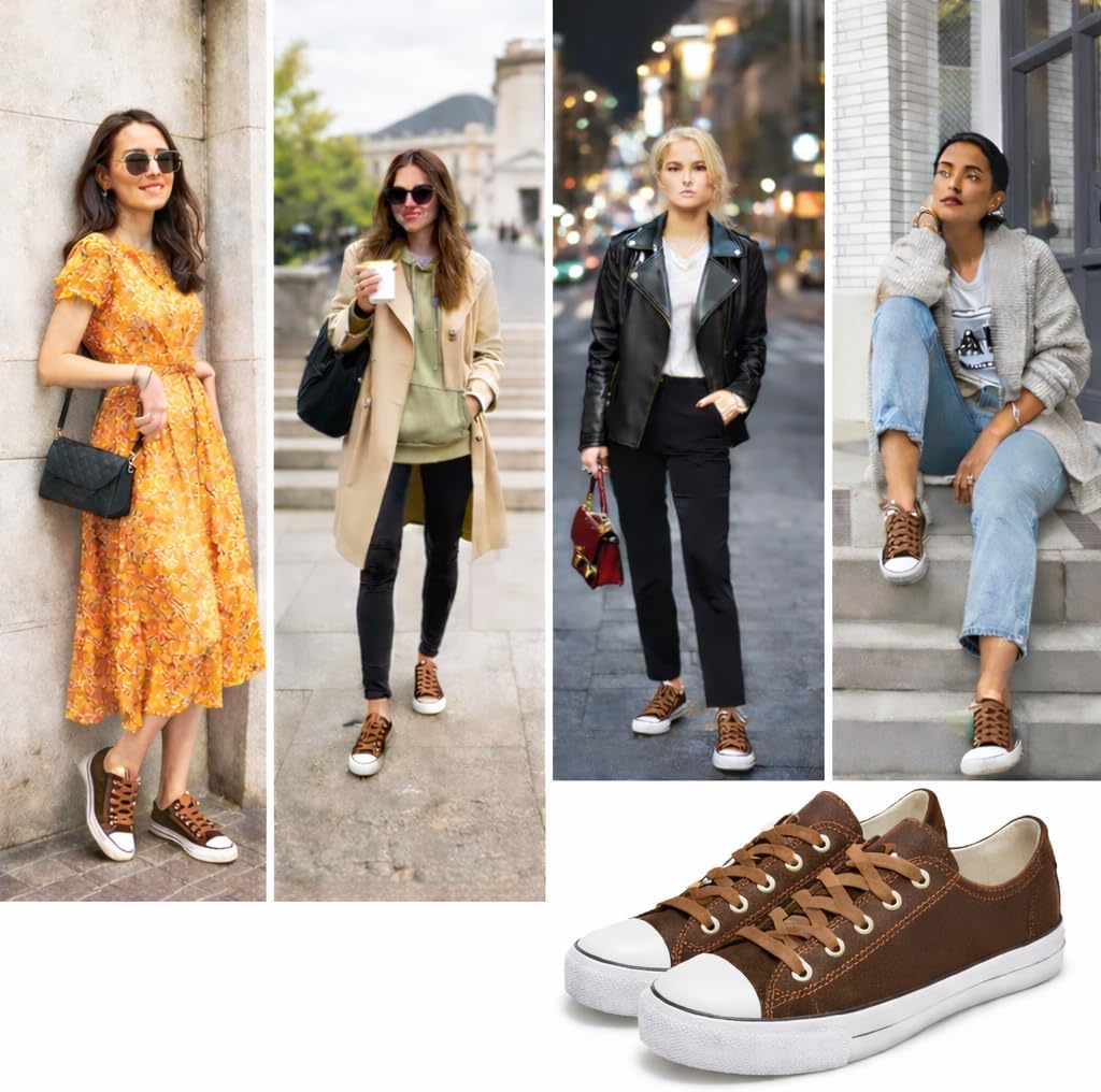 Canvas Shoes for Women Casual Low Top Sneakers Fashion Womens Tennis Shoes for Everyday Wear - Image 6