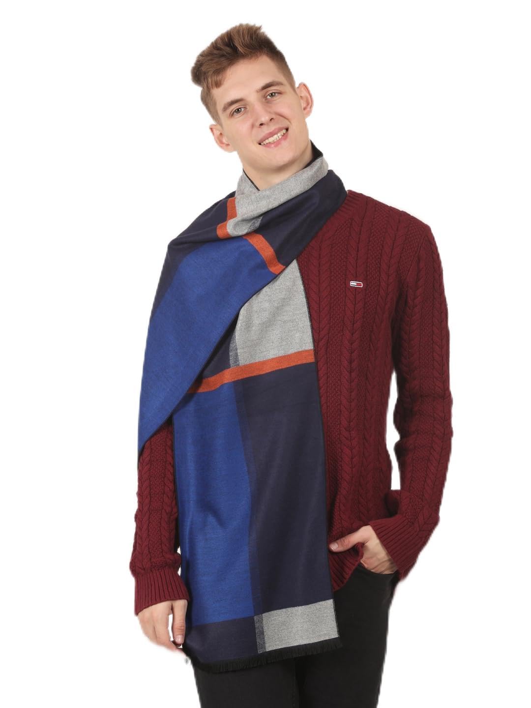 cazzano Stay warm and stylish this winter with our Classic Men’s Muffler Pack of 1-picture-52