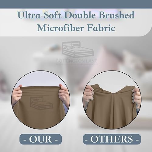 Miniatura 89 de Sábanas extra largas de tamaño individual XL para dormitorio, sábanas de microfibra súper suave, ropa de cama de lujo de hotel, sábanas de Azul