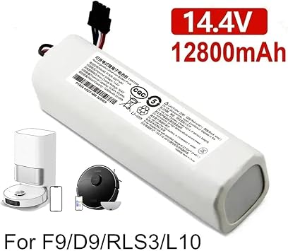 14.4V Replacement Battery P2008-4S2P-MMBK P2150-4S2P-XWDLS,Compatible For Xiaomi Mijia 1T Robotic Vacuum Cleaner,Compatible For Dreame S10 D9 F9 L10Pro L10Plus Battery Replacement Parts For Robotic Va