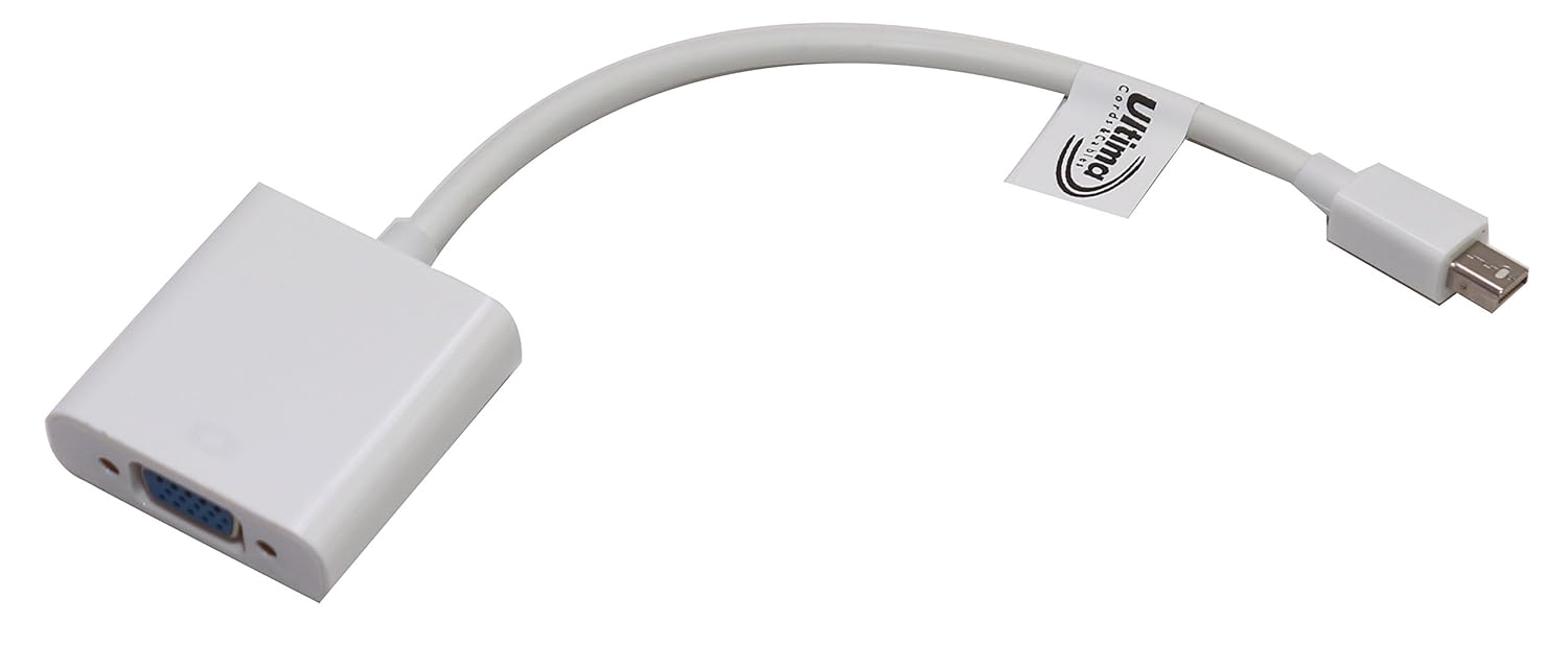 Ultima Cords & Cables Mini Display Port to VGA Female Cable Adapter Converter