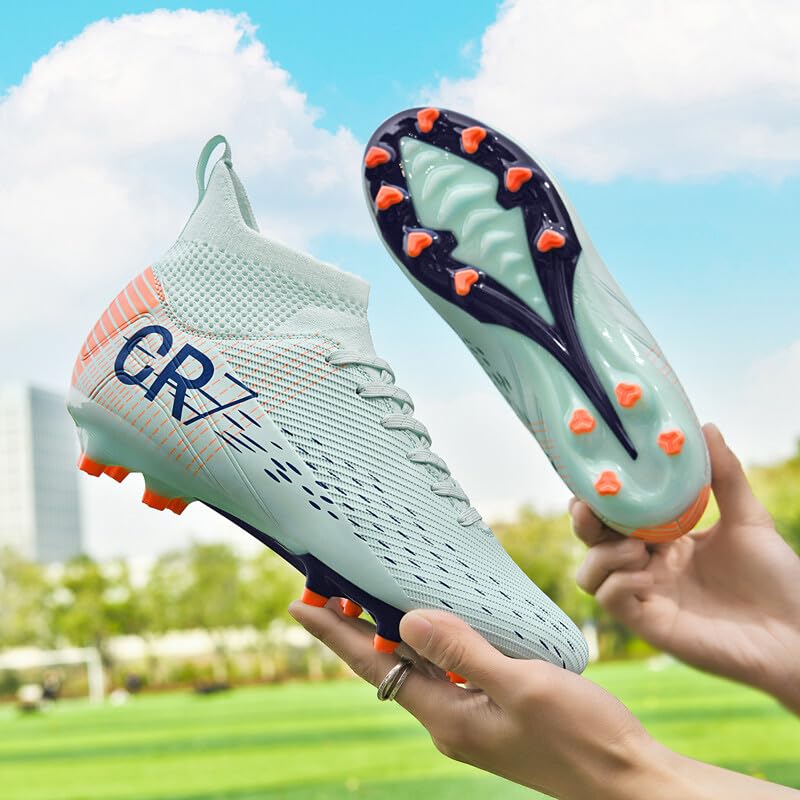 Image of Men's Soccer Shoes Boys Students Grass Training Shoes Outdoor Football Shoes Unisex