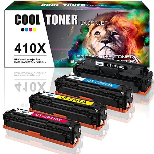 4 Pack Cool Toner XL Compatible CF410A CF410X 410A...