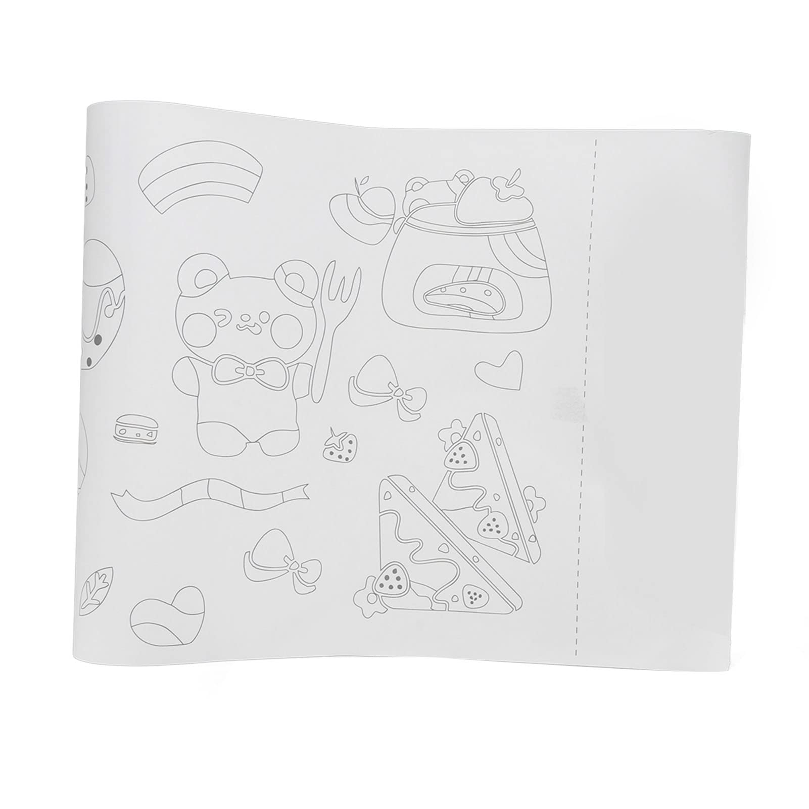 Rollo de papel para colorear infantil de 10 metros con dibujos de osos y animales para manualidades