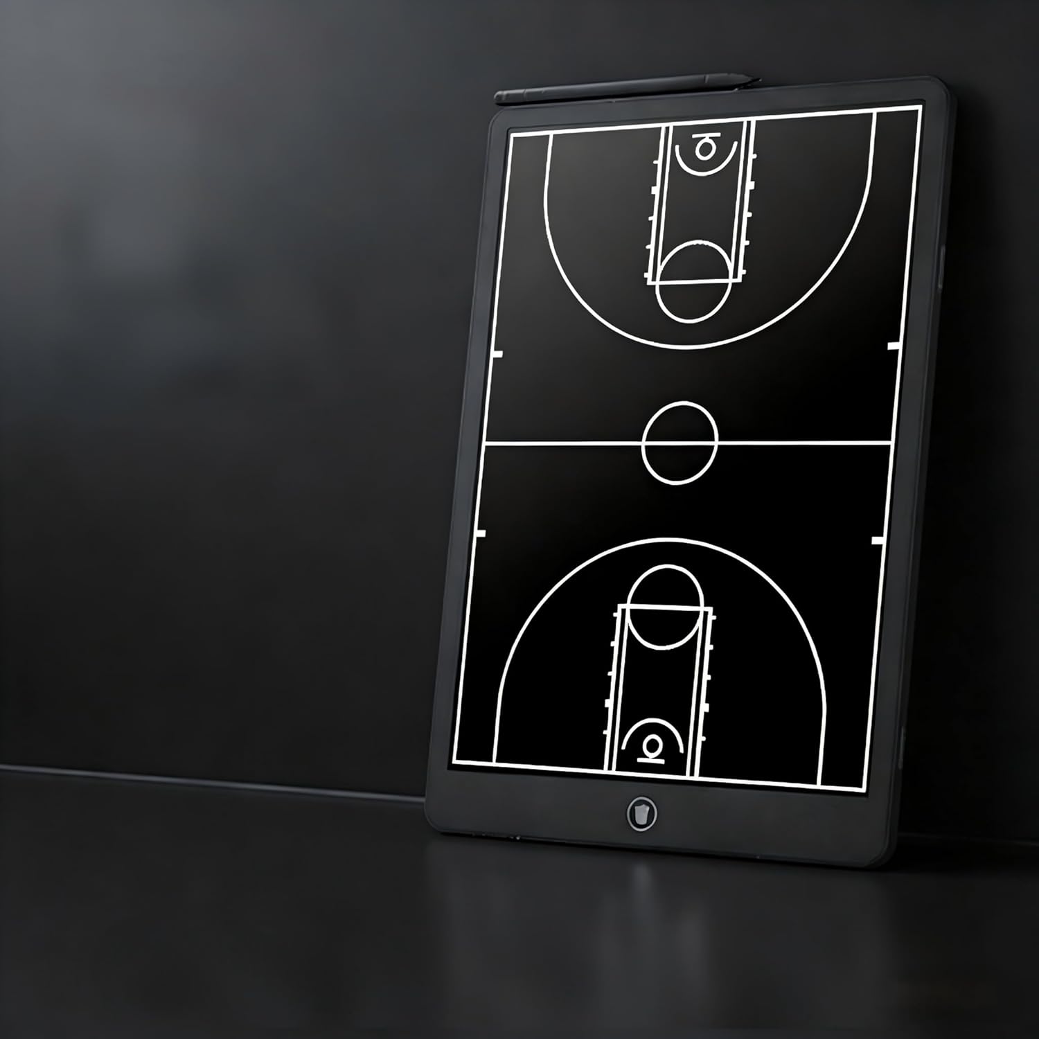 Basketball Coaching Board, 16 Inch LCD Coach Clipboard, Basketball Marker Training Equipment Accessories with Pen