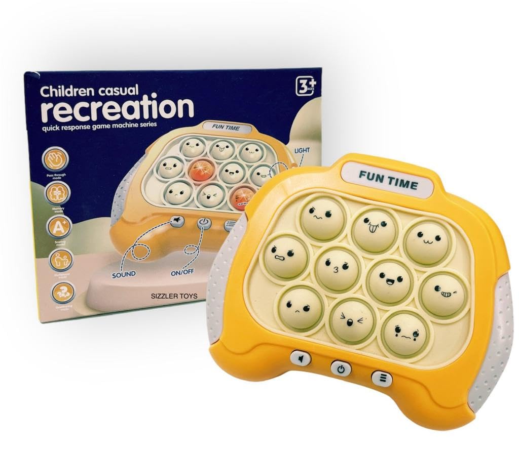 SIZZLER TOYS Presents Fast Push Recreation Game pop it Musical Multiple Level 5 Modes Handy Game Toy (Multicolour) Age 3 Year + (B0CTMXX4BB) Amazon Price History, Amazon Price Tracker