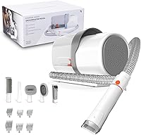 Sharper Image 5-in-1 Pet Grooming Vacuum Kit: Low-Noise Clippers, 11,000Pa Suction, 2.5L Dust Cup for Dogs, Cats & Small Pets