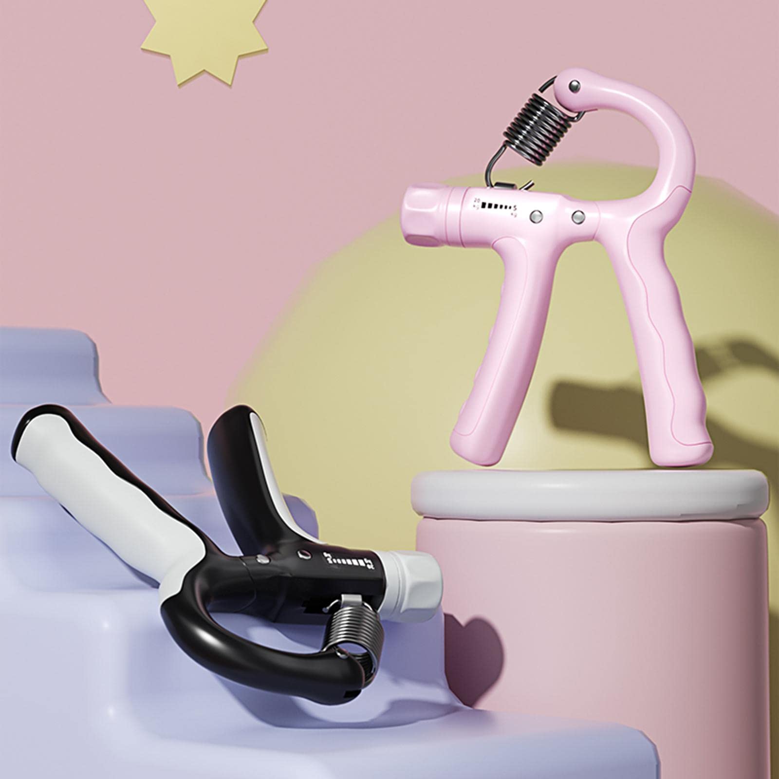 Fortalecedor de Mano Entrenador Ajustable para Dedos y Antebrazo con Material PP Metálico y Agarre Ergonómico Adecuado para Ejercicio Infantil