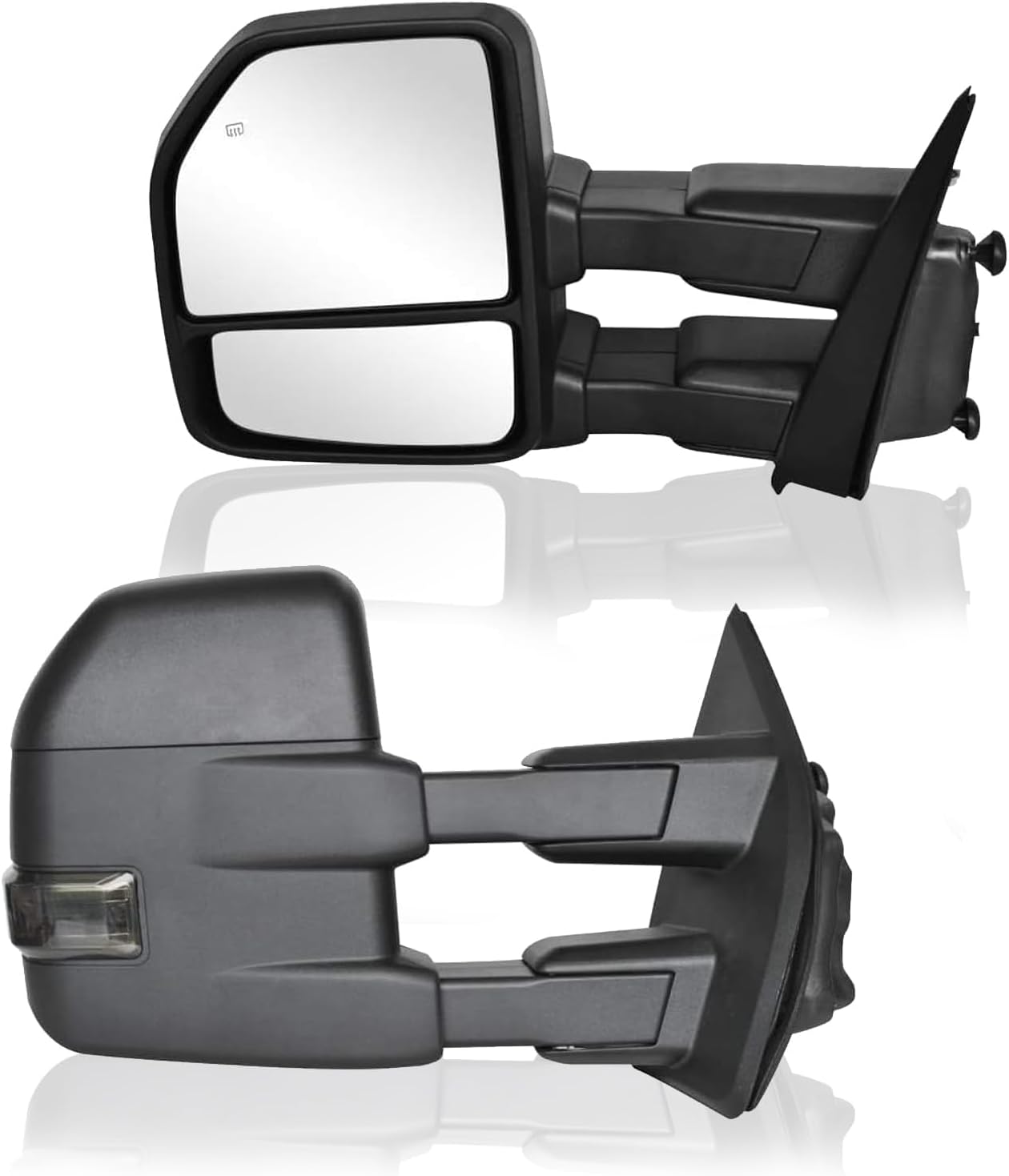 PZ Towing Mirrors For 2004-2007 F150 Pickup Truck Right Passenger Side Power Heated With Amber Signal Lamp Replacement Rh
