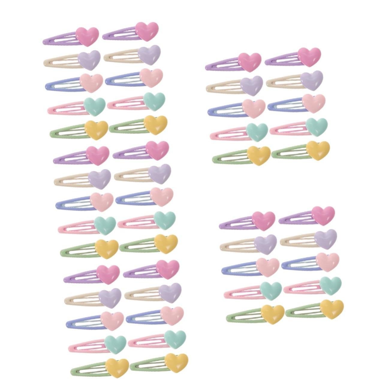 Healeved 50pezzi Fermagli Per Colorati Clip Per Leggeri e Resistenti Accessori Per Ragazze Adatti Tutti Tipi Acconciature e