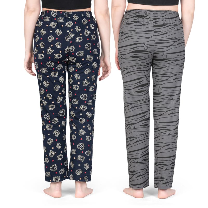 Image of Real Basics Womens Cotton All Over Print Pyjamas (Set of 2)