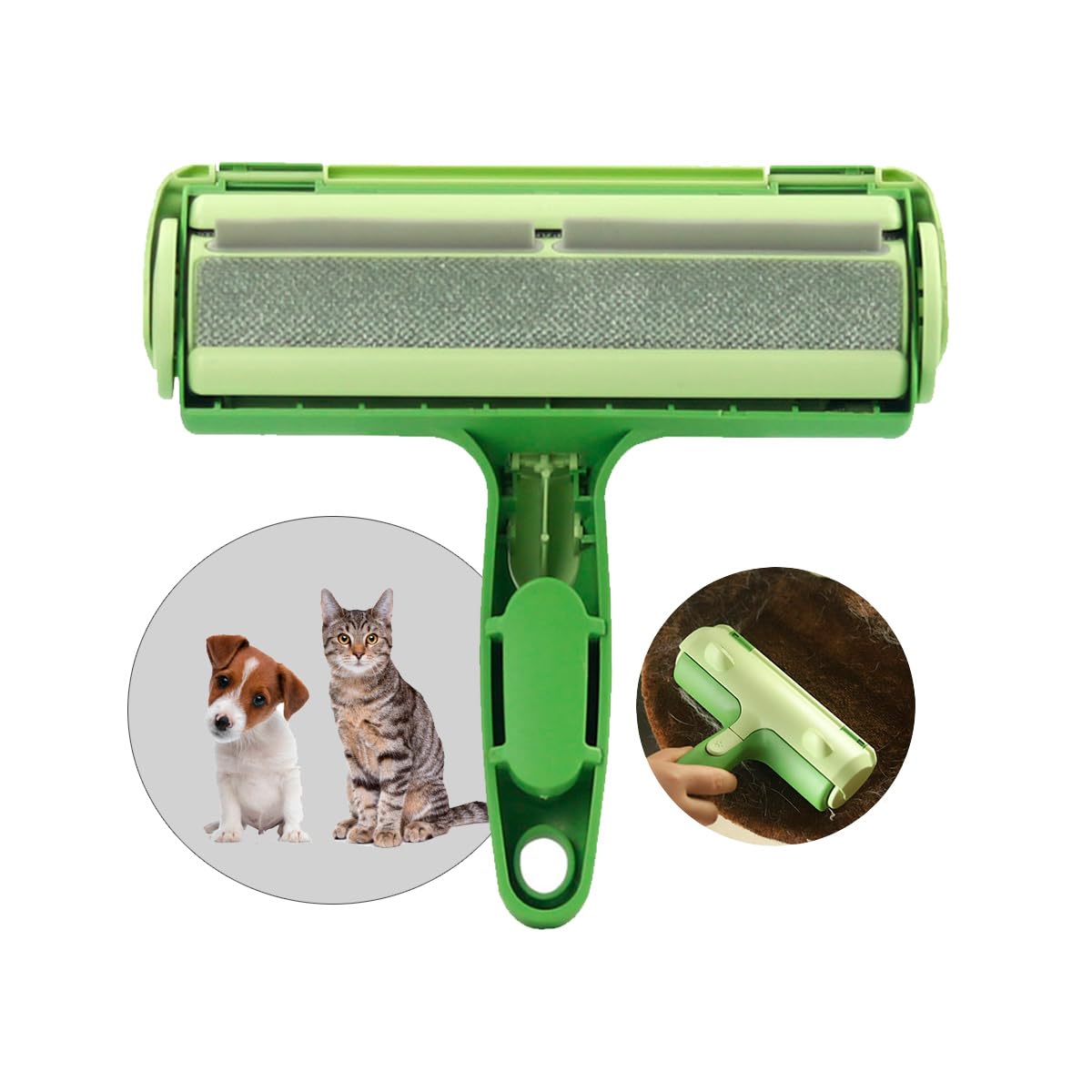 Cepillo Quitapelos para Mascotas - Rodillo Limpieza para Quitar pelos de Gatos y Perros | 100% Lavable y Reutilizable | Uso para sofá, alfombras, Ropa y camas de Mascota | Nexum Market