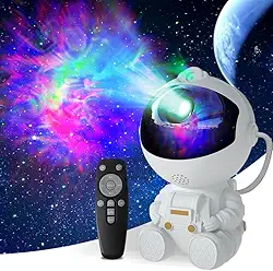 Projetor de luz noturna de LED nebulosa espacial, plug-in de mudança de cor, espaço de projeção de galáxia para quarto, banheiro, sala de jogos