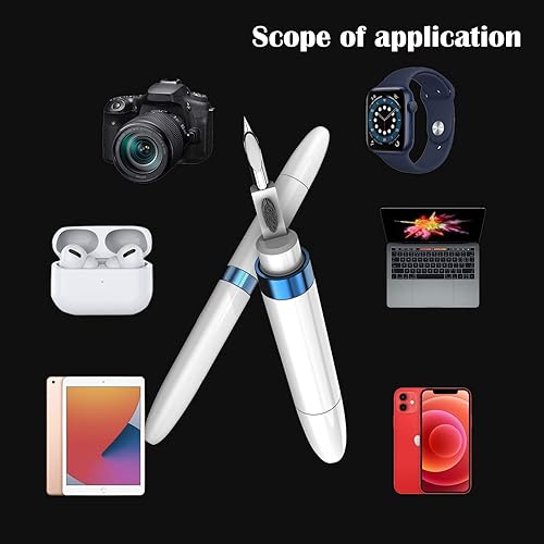 Miniatura 5 de Wanther Kit limpiador 4 en 1 para AirPods y auriculares, cepillo suave, esponja flocada, punta de bolígrafo de metal, compatible con AirPods Pro 1
