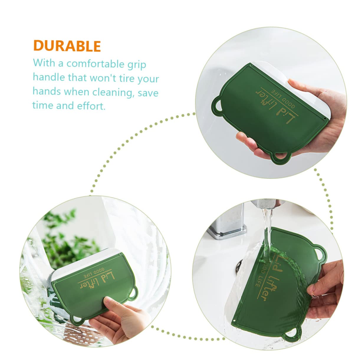 FOMIYES Bathroom Glass Door Squeegee Set of 4 Shower Door Wiper Holes Space-Saving Design for Windows Mirrors and Tiles