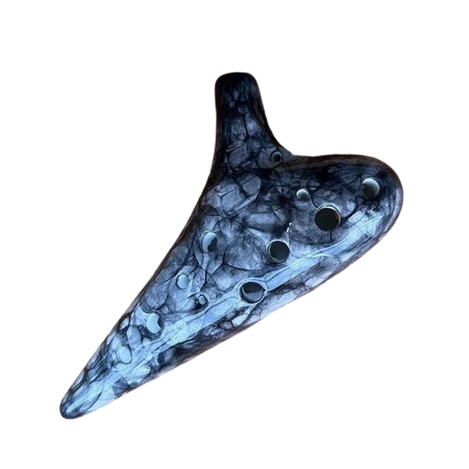 Ocarina Standard Ocarina in Do Alto a 12 buche per principianti | Leggero e portatile con un tono pieno(Black)