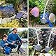 GuKKK Solar Sauerstoffpumpe, 4W Solar Teichbelüfter mit 2200mAh Akku, Solar Luftpumpe Aquarium Oxygenator, Oxygenator Aquarium Luftpumpe Angelbelüfter mit Rohr Luftblasensteinen, für Gartenteiche (A)