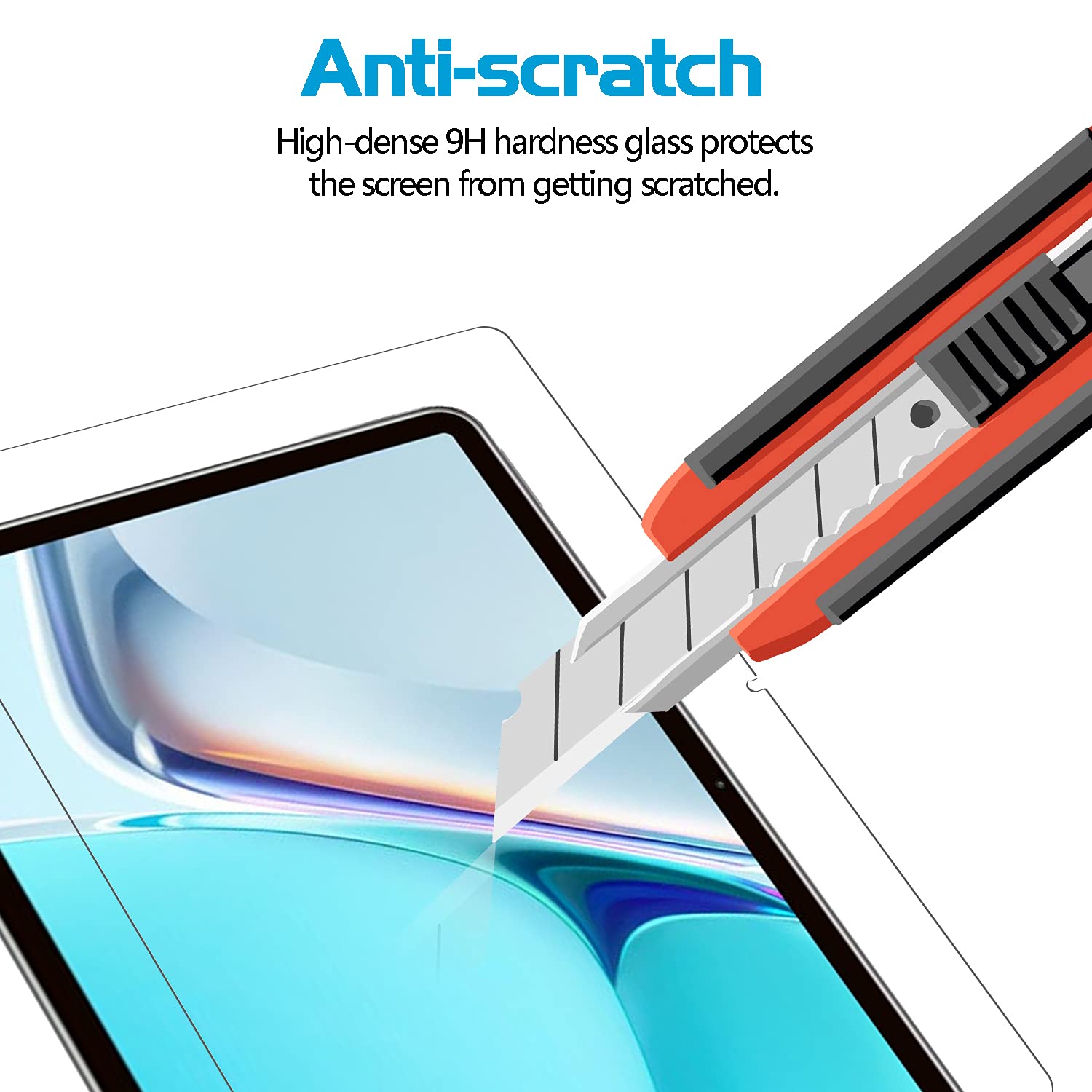 AKNICI Paquete De 2 Protectores De Pantalla De Vidrio Templado Para Tablet DOOGEE T40PRO / DOOGEE T40PRO