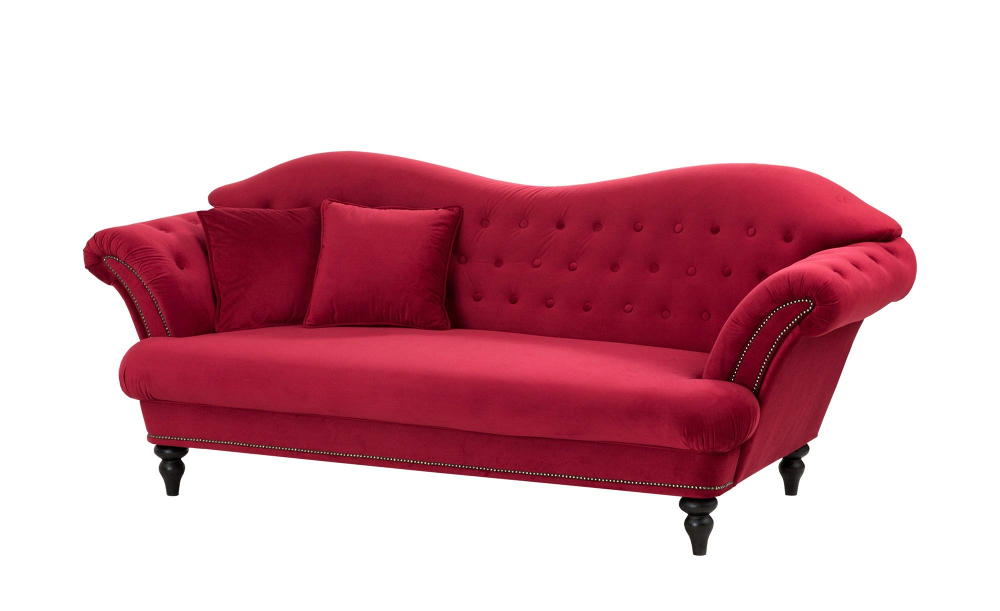 INLENDISH Dominant Chesterfield Velvet Fabric 3 Seater Off White Sofa SetComfortable Living Room | Luxurious Sofa 1
