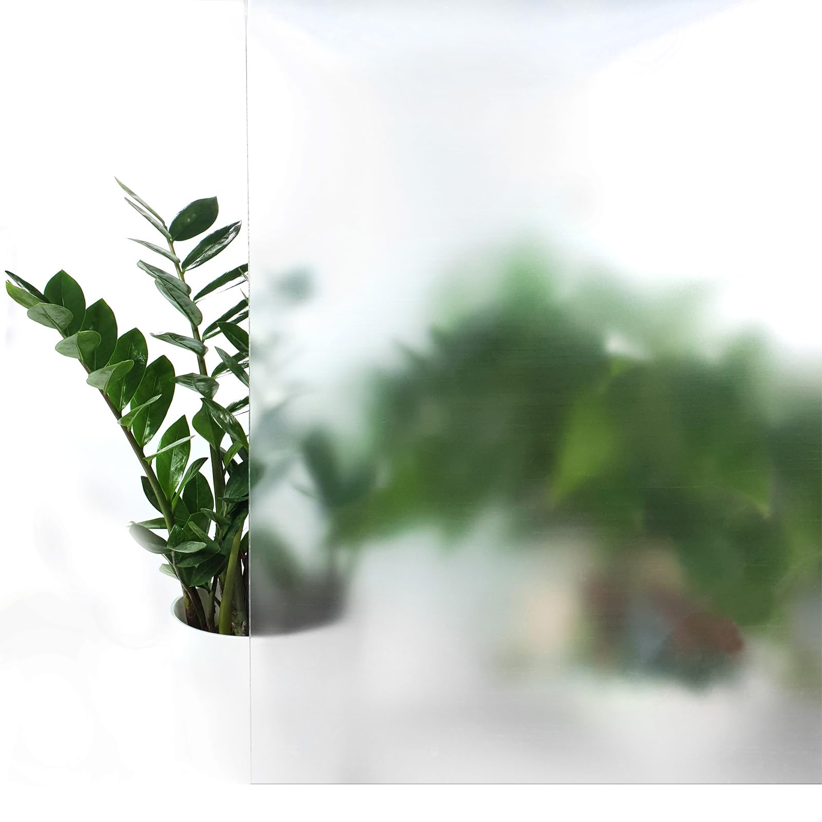 DecoMeister Pellicola per Vetri Finestre Privacy 76x1000 cm - Pellicola Adesiva per Vetri Interno ed Esterno - Adesivo per Finestre Bagno e Ufficio con Protezione UV - Effetto Satinato