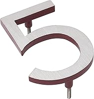 Vista 175 de Montague Metal Products Número de casa moderno de 6 pulgadas, número de casa flotante, fácil de instalar (0, cobre antiguo)