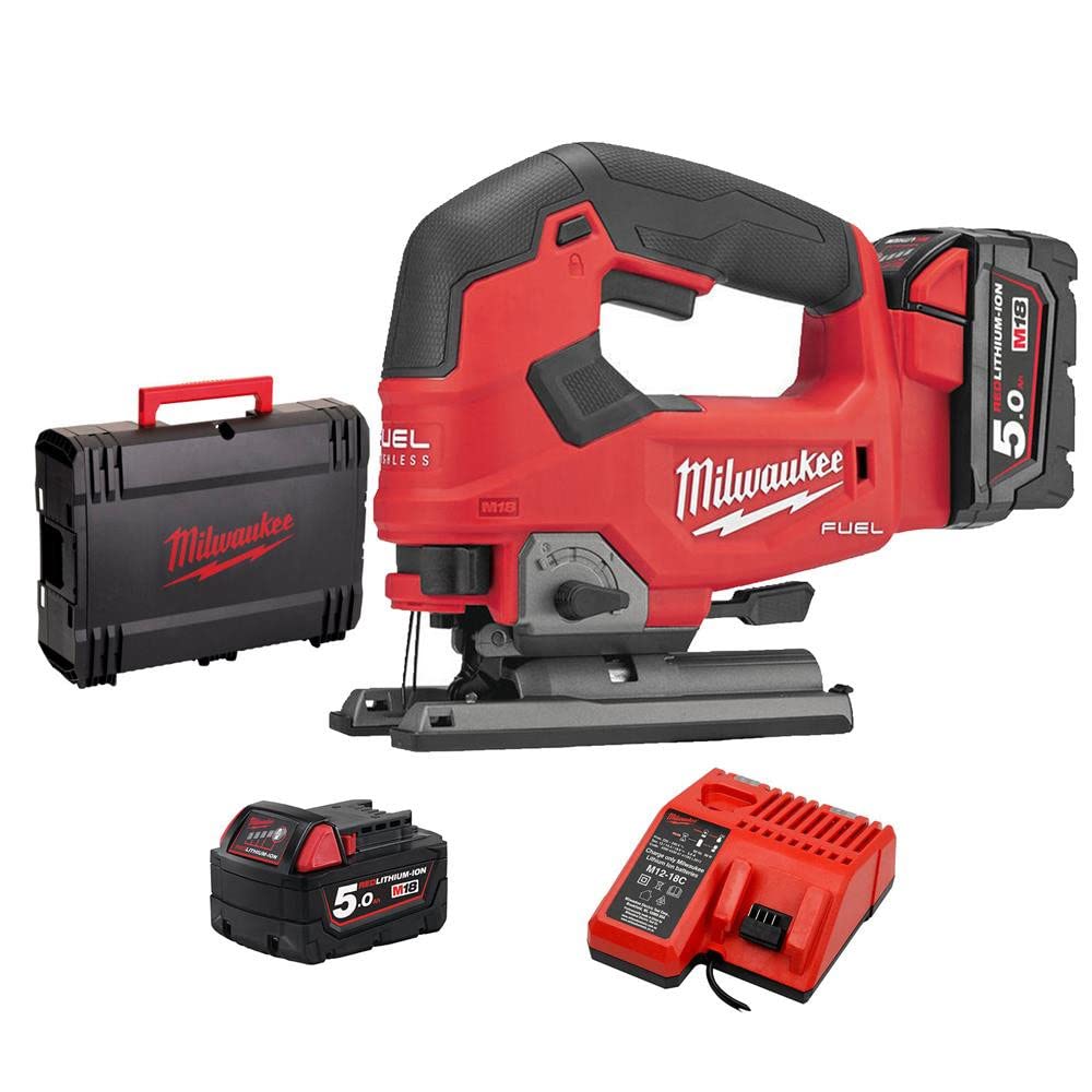 Milwaukee M18 FJS-502X Fuel Top Handle Jigsaw 18V 2 x 5.0Ah Li-ion 