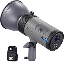 NEEWER Q300 300Ws 2.4G Flash de estudio al aire libre con disparador inalámbrico compacto Q, 7800mAh Li-ion batería batería luz estroboscópica fotografía Monolight inalámbrico con 1000 flash de