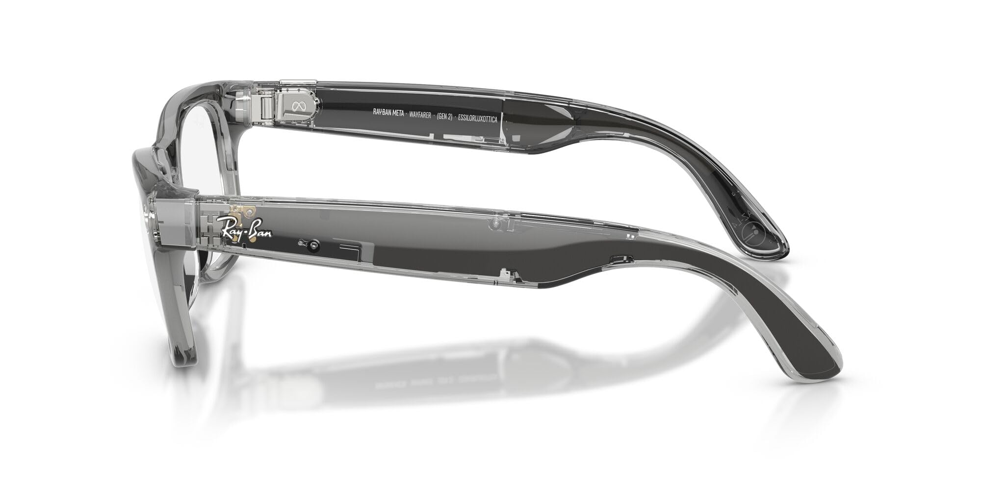 Ray-Ban (Carowayfarer (Gen 2) brillante transparente transparente Transitions® gafas de zafiro