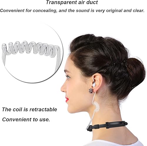 Miniatura 7 de 9Rplus Garganta retráctil, micrófono auricular para Uv 9R Bf Control 9700 A58 Walkie Talkie