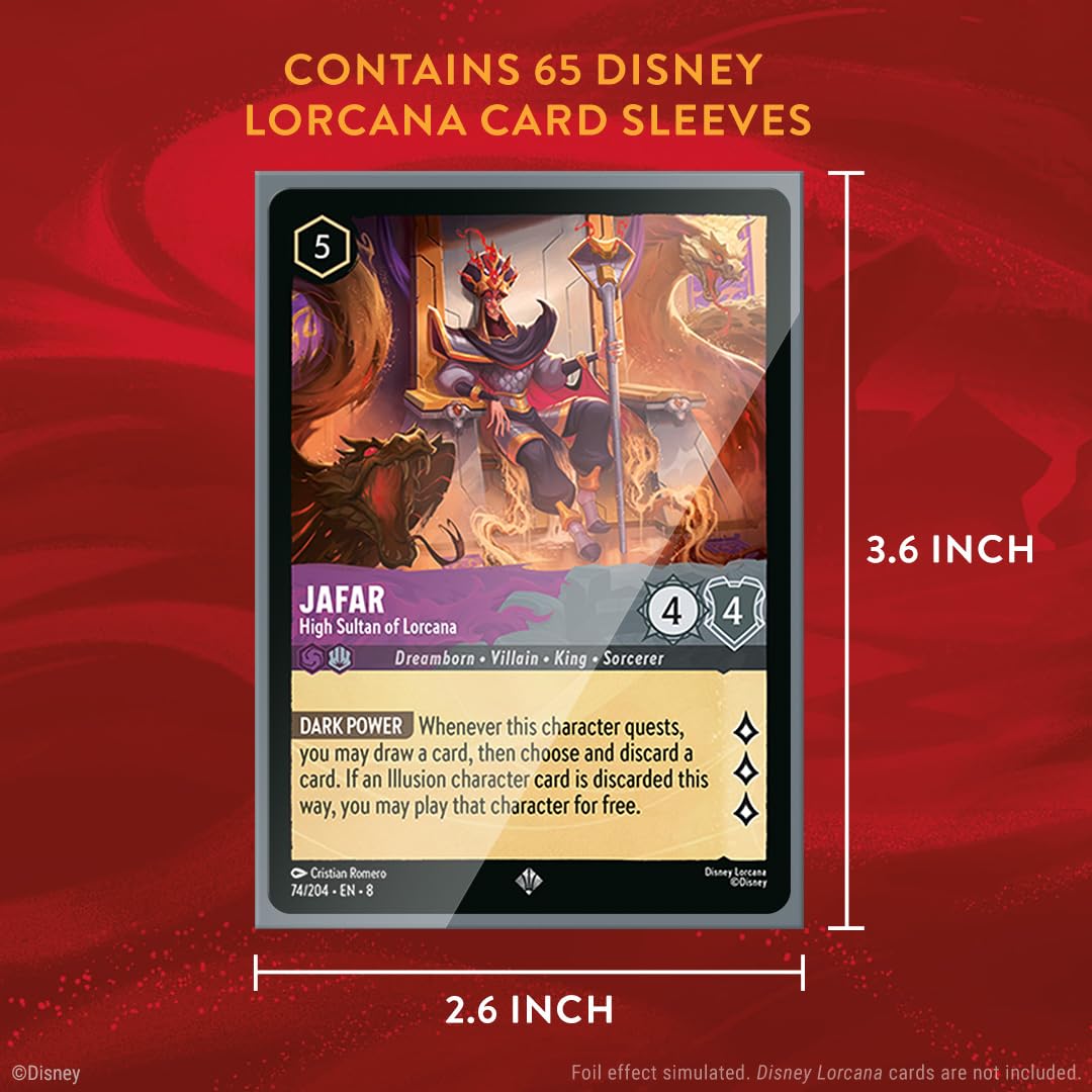 Ravensburger Disney Lorcana Trading Card Game  65 Tinkerbell Card Sleeves   Set 8 Reign of Jafar  for Adults & Kids Age 8 Years Up  Collectable TCG  - BigaMart