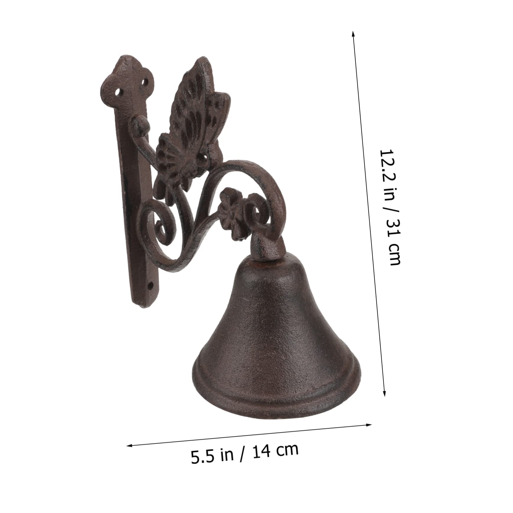 Toyvian Schmetterlingstürklingel Türklingel im Vintage-Stil Vintage Türglocke antike eingangstürklingel hängend mit Türklingeln für zu Hause Ladenbesitzerklingel zum Öffnen der Tür Eisen