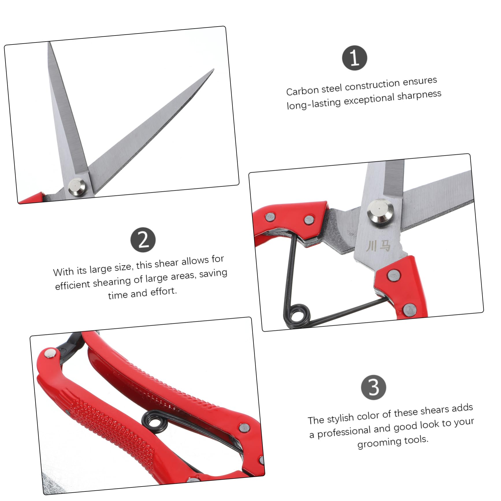 Sosoport 4piezas Tijeras De Lana Para Ovejas y Animales De Ergonomía Eficientes y Cómodos Para Ganado y
