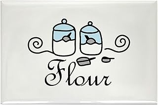 CafePress Flour Magnets Rectangle Magnet, 3"x2" Refrigerator Magnet