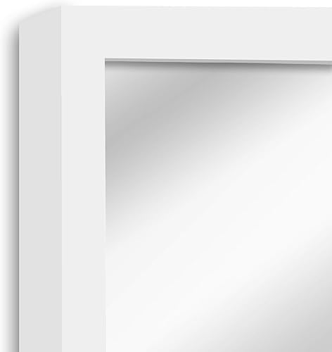 Miniatura 3 de London Espejo rectangular con marco blanco, 16.0 x 20.0in