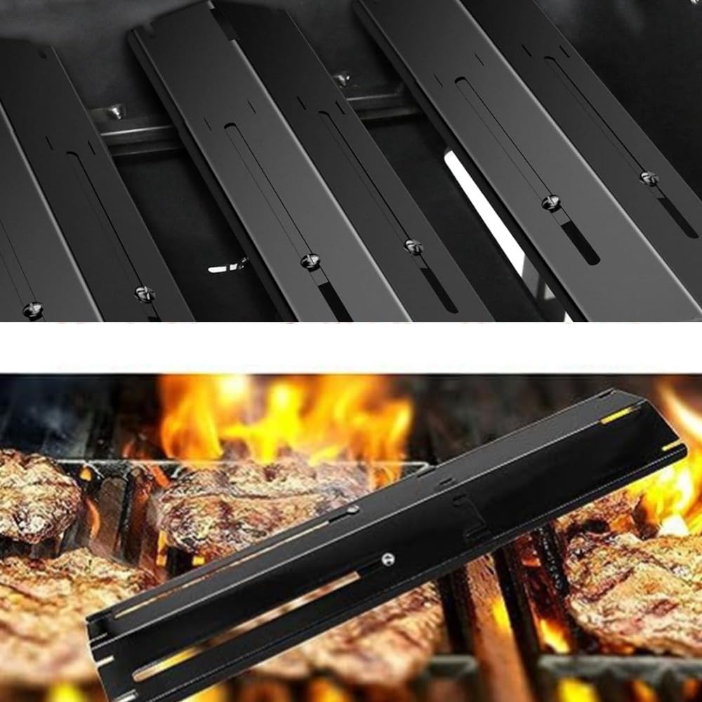 Uniwersalna osłona palnika, zestaw 3 sztuk, 29,8 cm do 53,3 cm, grill gazowy, płyta grzewcza, części zamienne, rozdzielacz płomienia