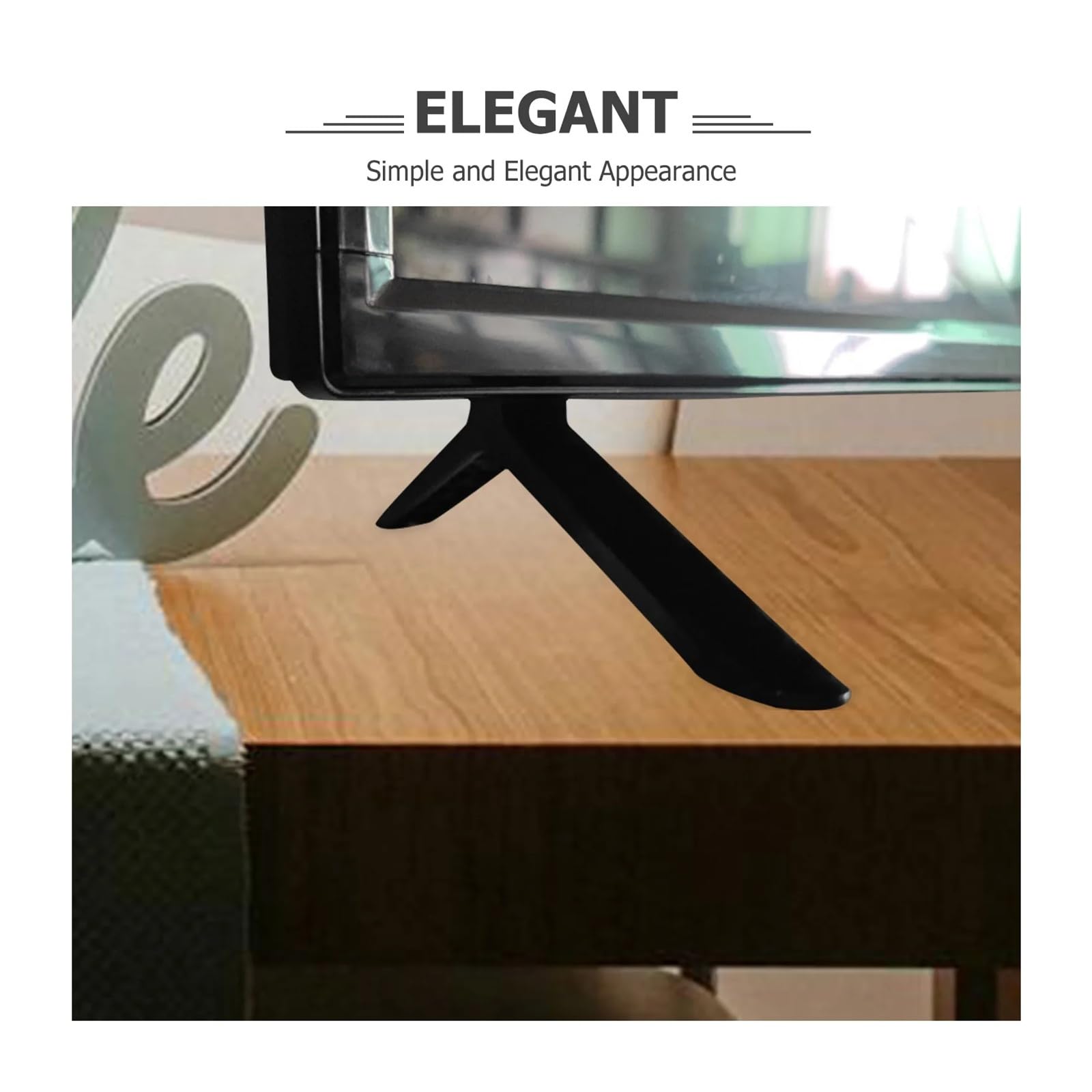 Uniwersalne regulowane nóżki do telewizora – antypoślizgowe nóżki zastępcze do telewizorów Smart TV 81.3 cm – solidne akcesoria montażowe dla zwiększonej stabilności i bezpieczeństwa