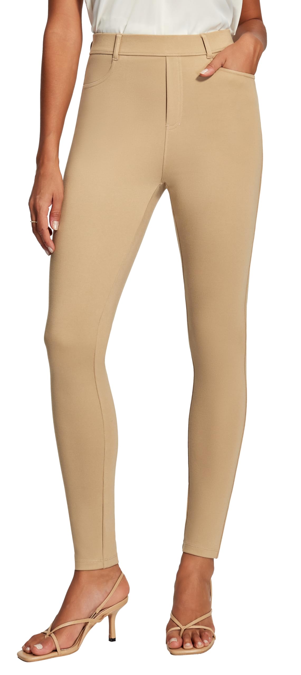 Heathyoga Womens Dress Pants Pull On Stretchy Work Pants Women Business Casual Outfits Slacks for Women Teacher Pants