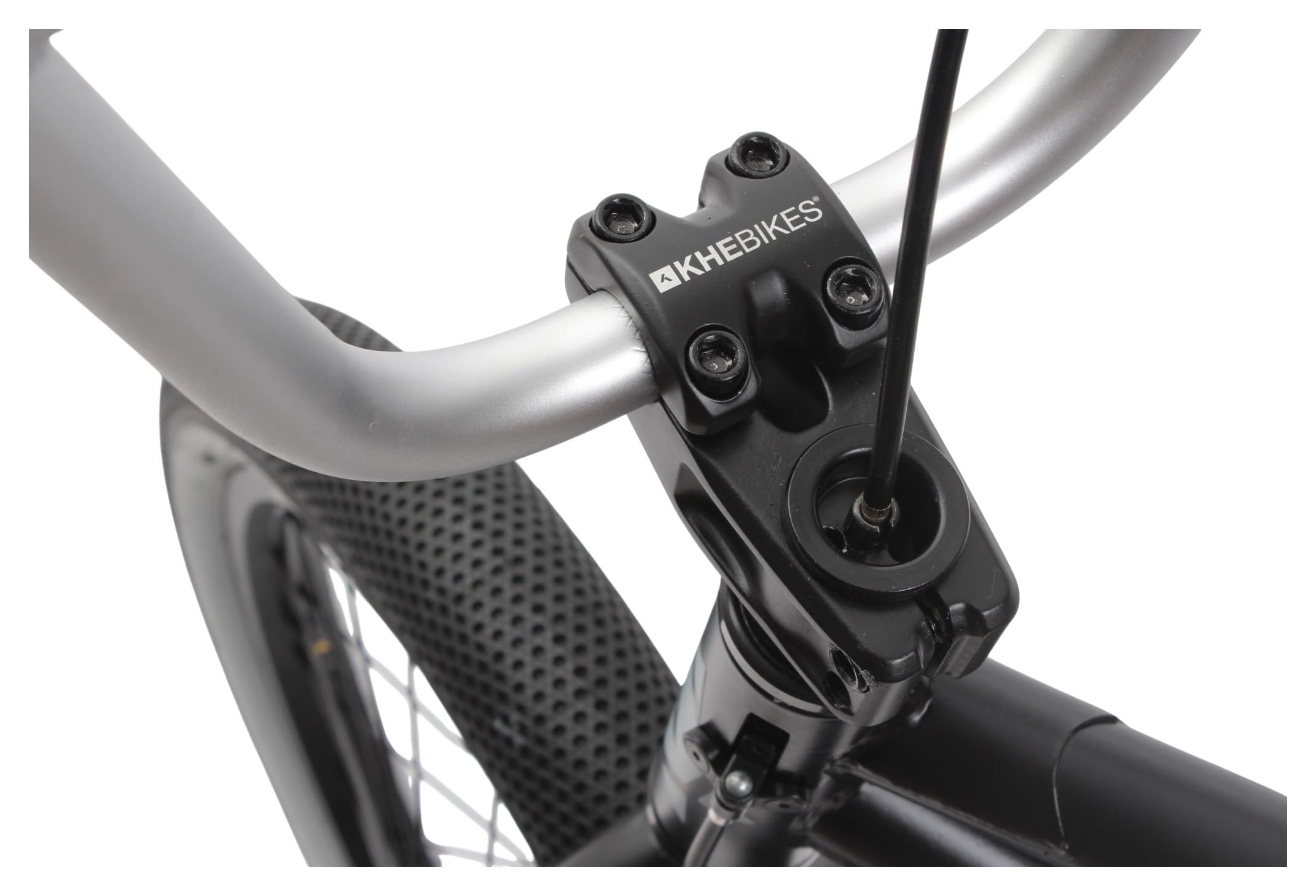 KHEbikes KHE Derrick Vélo BMX 20", léger, 11,1 kg, BMX Freestyle pour débutants et confirmés, tube supérieur de 20,6", 2025, noir mat