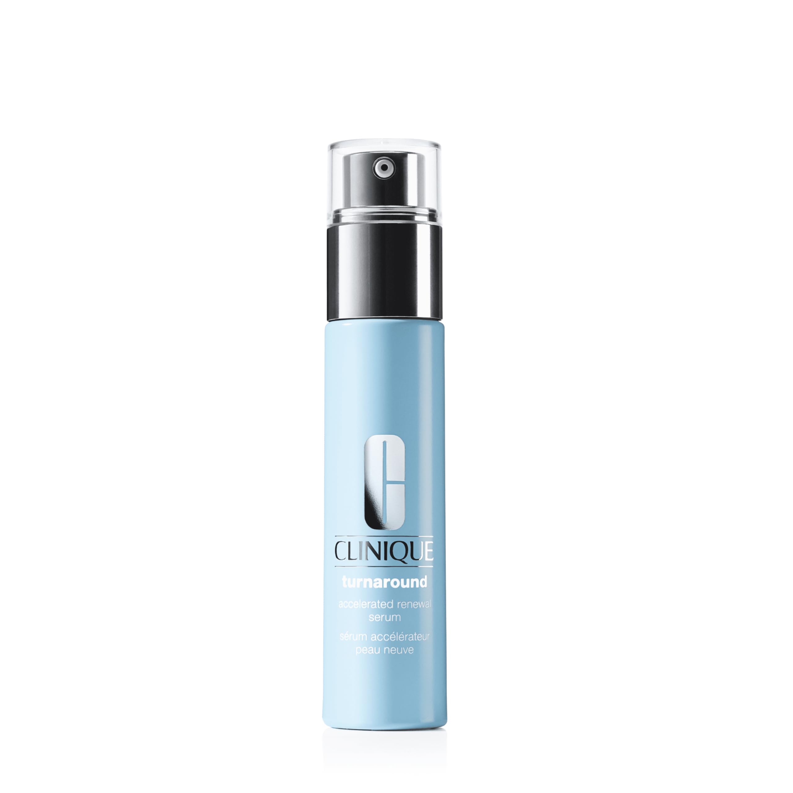 Clinique Turnaround Accelerated Renewal Face Serum For All Skin Types | Exfoliating + Smoothing, 1 Fl Oz